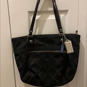 Coach signature shoulder bag